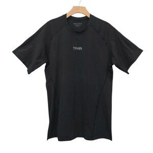 Equinox Performance Tee Mens Large Black Pima Cotton Training Sporty Minimalist